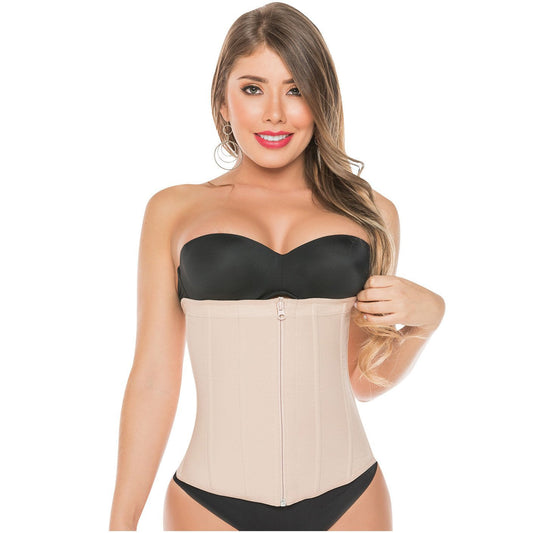 Faja Vestido Salome 315 Uso Diario y Nocturno Busto Libre, Costuras Planas y Diseño Body - fajascolombianas
