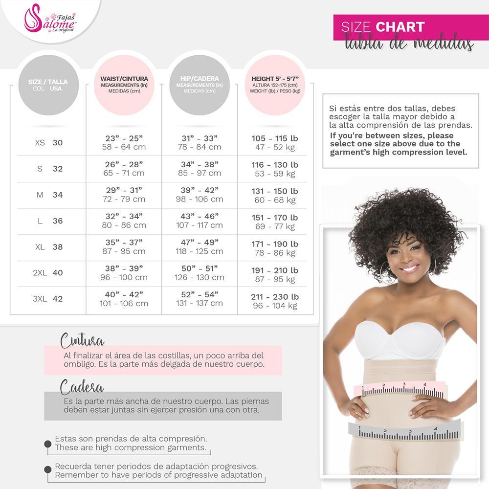 Fajas Salome 0215 | Faja moldeadora postparto | Faja moldeadora de glúteos sin tirantes de uso diario para vestidos - fajascolombianas