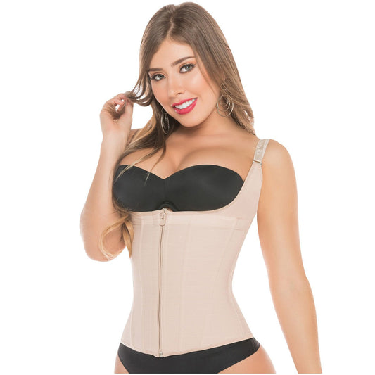 Postpartum Natural-birth and Everyday Shapewear Inner Hooks, Adjustable Straps, Medium Compression Fajas Salome 0313-1-Shapes Secrets Fajas