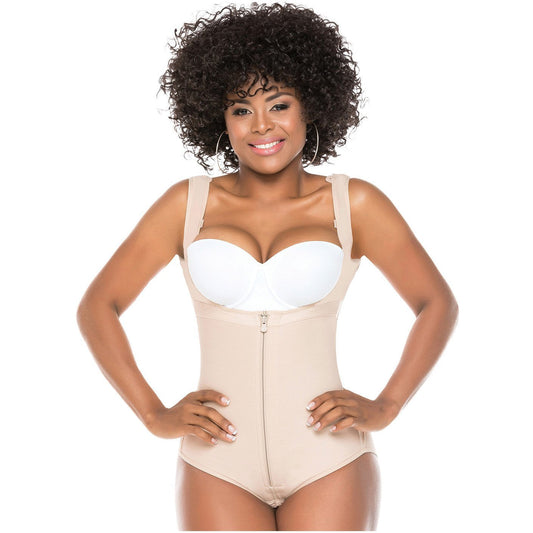 Faja Salome 0419 Powernet Levanta Glúteos Tipo Hiphugger Media Pierna Busto Libre Control Abdominal