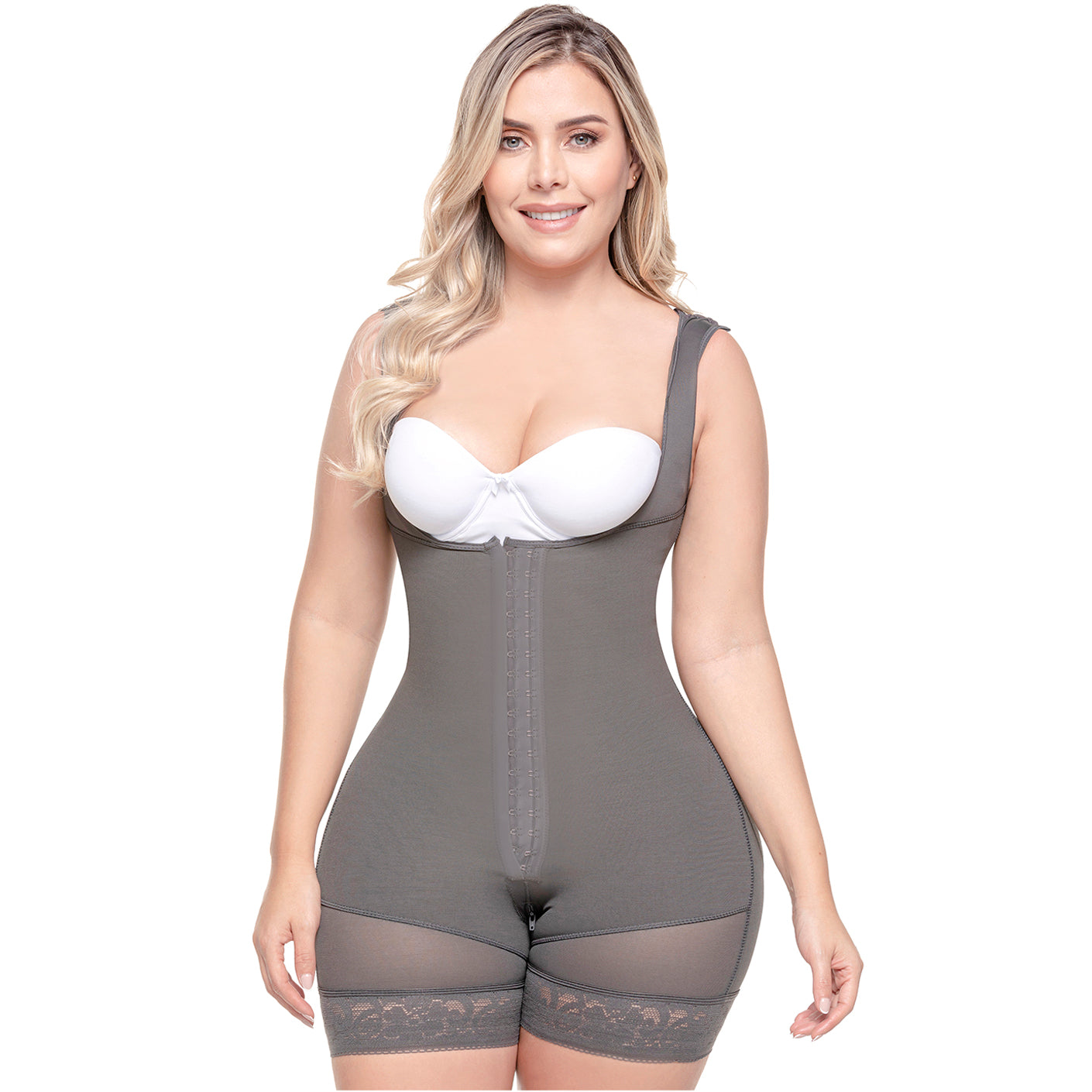 Liposuction Post-Surgery Faja with Zippered crotch, Open bust, Medium compression Sonryse 211BF-17-Shapes Secrets Fajas